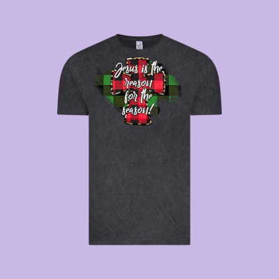Jesus Is The Reason For The Season Vintage Tee Designed By Cowhidedigitalart