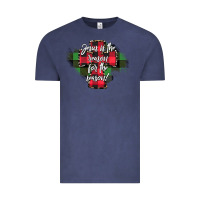 Vintage Denim Jesus is the Reason For The Season Vintage Tee - CowhideDigitalArt