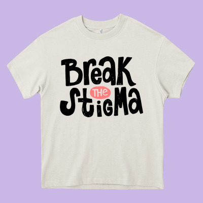 End The Stigma Merch Heavy Core Tee Designed By Artisfamous