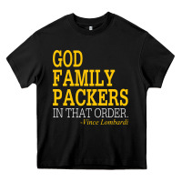 Black god family packers in that order Heavy Core Tee - artisFamous