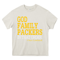Cream god family packers in that order Heavy Core Tee - artisFamous