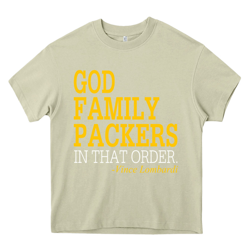 God Family Packers In That Order Heavy Core Tee by artisFamous | Teevron
