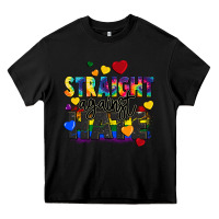 Black straight against hate Heavy Core Tee - FaDigitalArtStudio