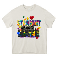 Cream straight against hate Heavy Core Tee - FaDigitalArtStudio