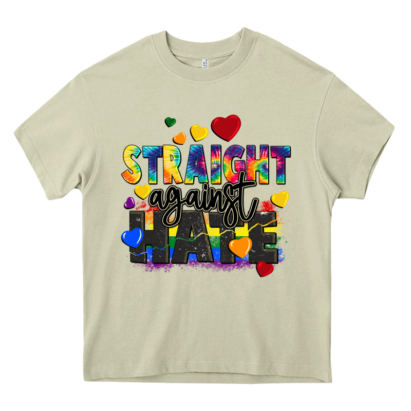 Straight Against Hate Heavy Core Tee by FaDigitalArtStudio | Teevron