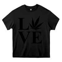Black love weed 420 Heavy Core Tee - artisFamous