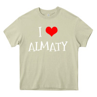 Mossy i love almaty city Heavy Core Tee - artisFamous
