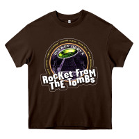 Chocolate Brown rocket from the tombs Heavy Core Tee - artisFamous