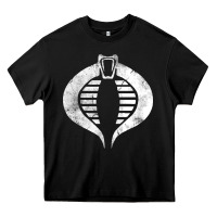 Black vintage cobra symbol Heavy Core Tee - artisFamous