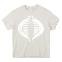 Cream vintage cobra symbol Heavy Core Tee - artisFamous