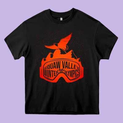 Squaw Valley Winter Olympics 1960 Heavy Core Tee Designed By Artisfamous