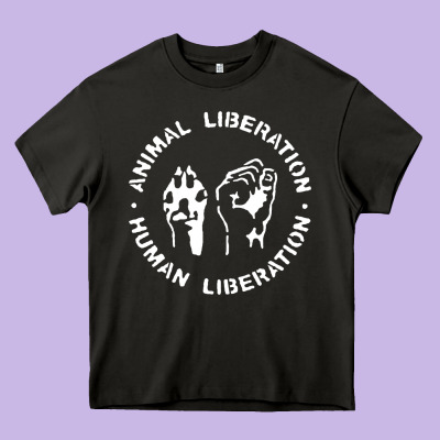 Animal Liberation Heavy Core Tee Designed By Artisfamous