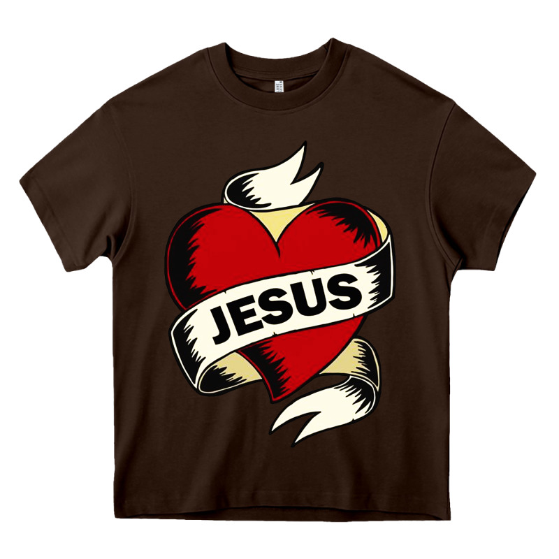 Jesus Love Heavy Core Tee by artisFamous | Teevron
