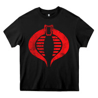 Black vintage cobra symbol Heavy Core Tee - artisFamous