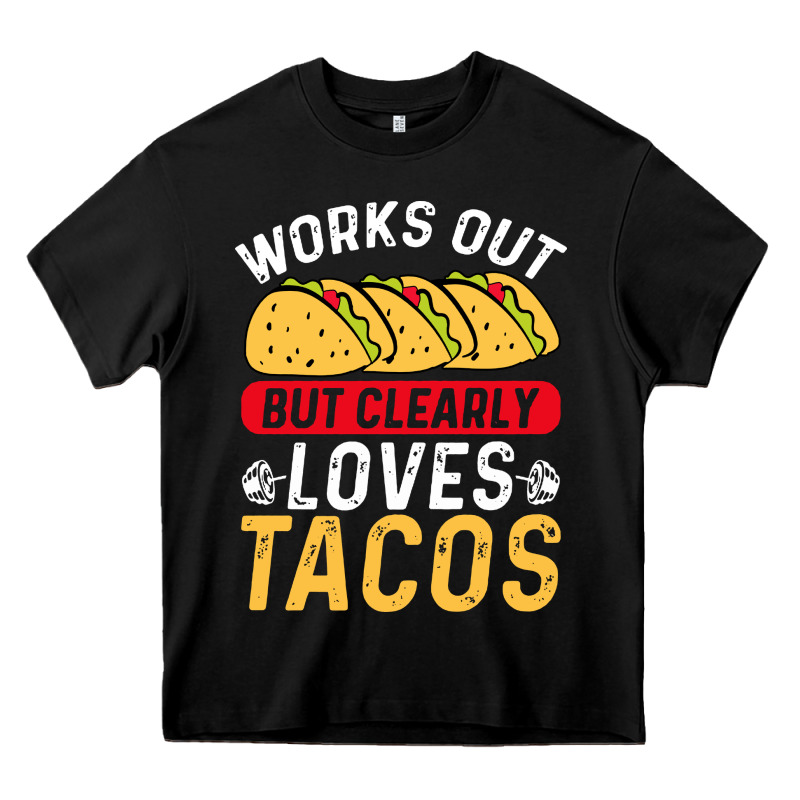 Tacos Work Out Gym Gift Classic Heavy Core Tee by artisFamous | Teevron