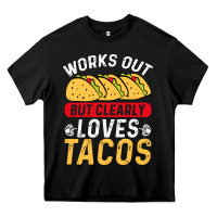 Black tacos work out gym gift classic Heavy Core Tee - artisFamous