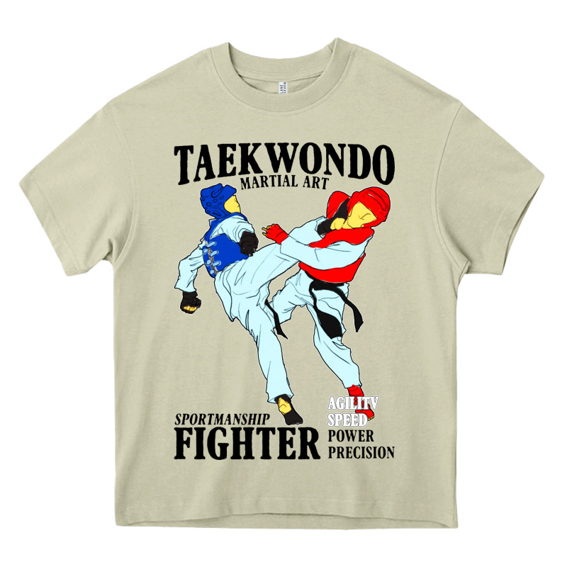 Taekwondo Sport Art Heavy Core Tee by artisFamous | Teevron