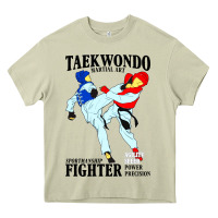 Mossy taekwondo sport art Heavy Core Tee - artisFamous