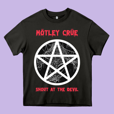 Shout At The Devil Heavy Core Tee Designed By Artisfamous