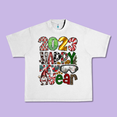 2023 Happy New Year Urban Heavy Tee Designed By Cowhidedigitalart