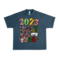 Midnight Navy 2023 Happy New Year Urban Heavy Tee - CowhideDigitalArt