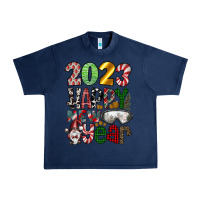 Navy 2023 Happy New Year Urban Heavy Tee - CowhideDigitalArt