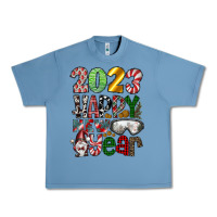 Pebble Blue 2023 Happy New Year Urban Heavy Tee - CowhideDigitalArt