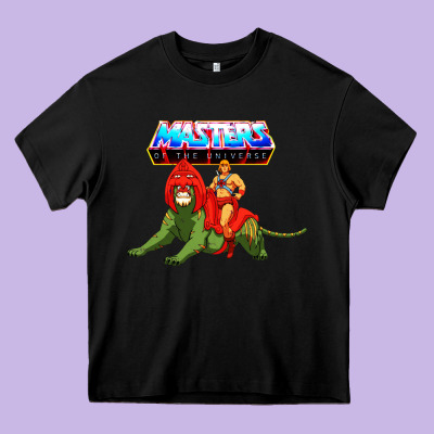 He Man And Battle Cat Heavy Core Tee Designed By Artisfamous