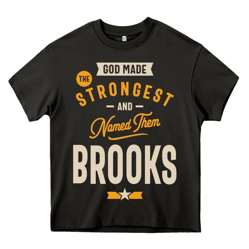 Brooks Personalized Name Birthday Gift Heavy Core Tee by artisFamous | Teevron