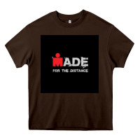 Chocolate Brown ironman triatlon Heavy Core Tee - artisFamous