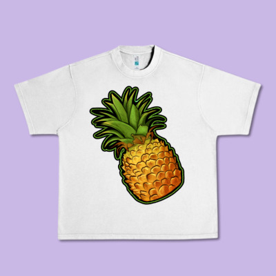 Pineapple Urban Heavy Tee Designed By Jasminsmagicworld