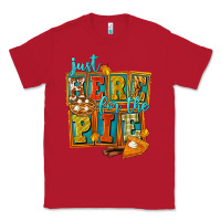 Red Just Here For The Pie Classic Tee - FaDigitalArtStudio