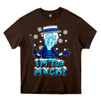 Chocolate Brown snow miser Heavy Core Tee - artisFamous