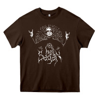 Chocolate Brown hail sagan musical Heavy Core Tee - artisFamous