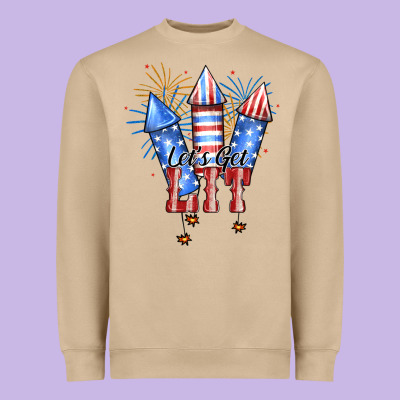 Let's Get Lit Heavyweight Sweatshirt Designed By Ranaportraitstore