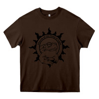 Chocolate Brown church of the toad of light psychedelic frog Heavy Core Tee - artisFamous