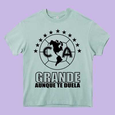 Club America De Mexico Heavy Core Tee Designed By Artisfamous