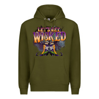 Army Green lets get wıcked Premium Hoodie - BarkalooDesign