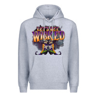 Heather Grey lets get wıcked Premium Hoodie - BarkalooDesign