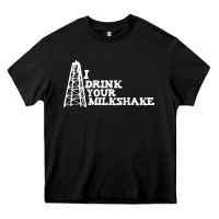 Black i drink your milkshake Heavy Core Tee - artisFamous