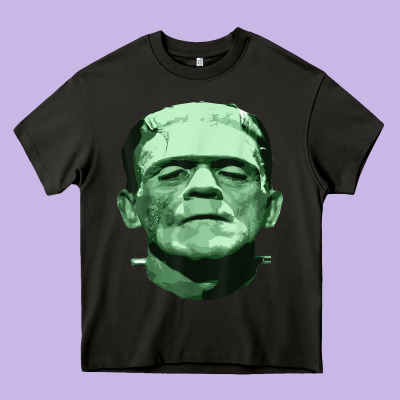 Frankenstein Heavy Core Tee Designed By Artisfamous