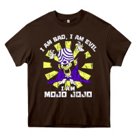 Chocolate Brown i am mojo jojo Heavy Core Tee - artisFamous