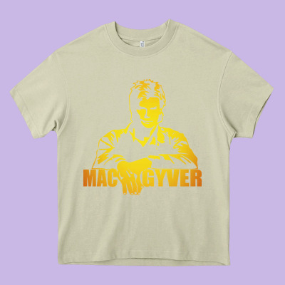 Macgyver Actor Movie Heavy Core Tee Designed By Artisfamous