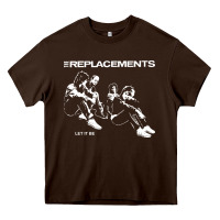 Chocolate Brown let it be the replacements Heavy Core Tee - artisFamous