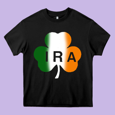 Ira Irish Lucky Shamrock Heavy Core Tee Designed By Artisfamous