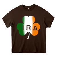 Chocolate Brown ira irish lucky shamrock Heavy Core Tee - artisFamous