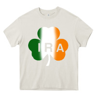 Cream ira irish lucky shamrock Heavy Core Tee - artisFamous