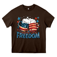 Chocolate Brown Tastes like freedom Heavy Core Tee - FaDigitalArtStudio