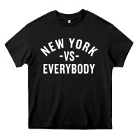 Black new york vs everybody Heavy Core Tee - artisFamous