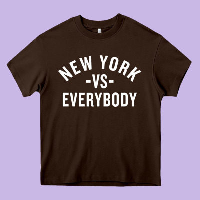 New York Vs Everybody Heavy Core Tee Designed By Artisfamous
